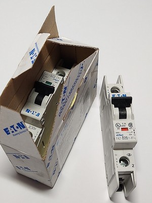  Box of 2 Eaton Moeller FAZ-D20/1-RT-L Circuit Breaker New
