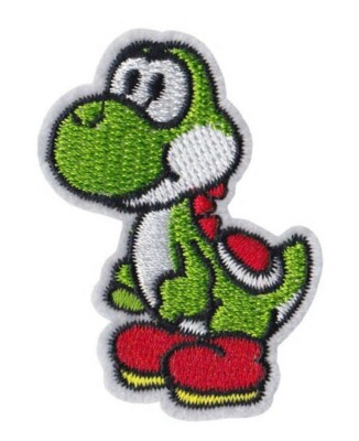 Super Mario Yoshi Character 2 Inches Tall Embroidered Iron On Patch