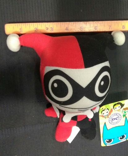 DC Comics Batman's Joker's GF Harley Quinn Stuffed Plush Doll NEW WITH TAGS