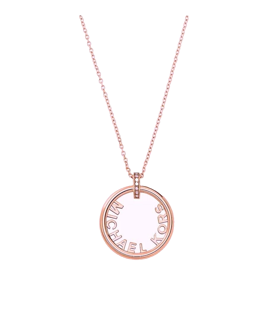 NEW MICHAEL KORS ROSE GOLD TONE CHAIN,CRYSTALS S/ STEEL