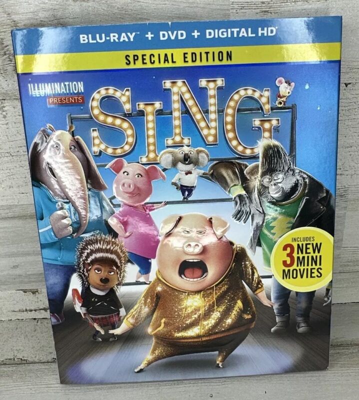 Sing - Special Edition (Blu-Ray + Dvd + Digital Hd) Really Good Condition