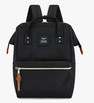 Himawari Laptop Backpack Travel  Case Bookbag USB Charging Port DK - Black