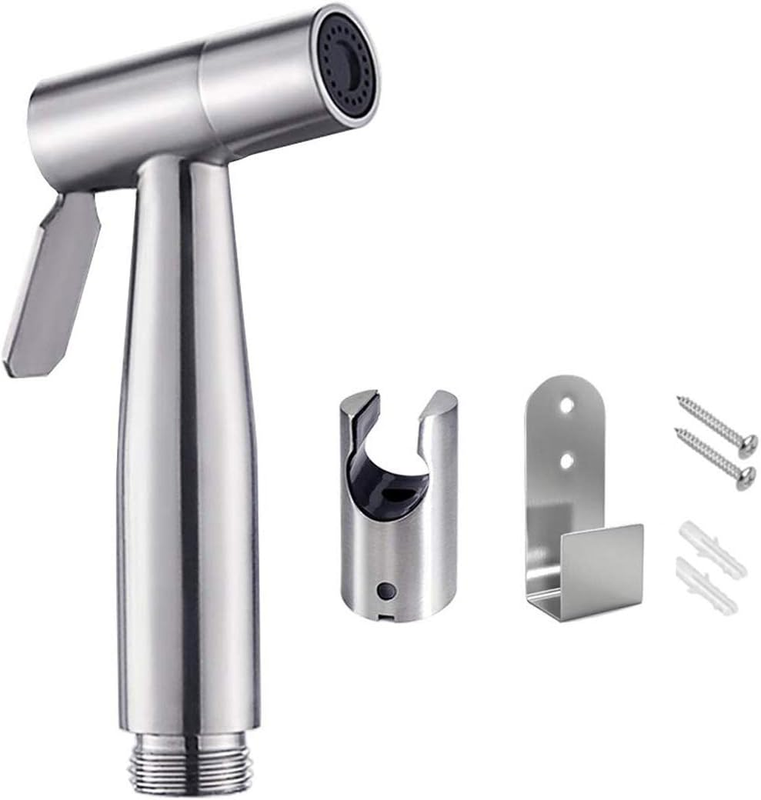 Bidet Sprayer Head, Stainless Steel Handheld Bidet Sprayer Kit with Hook, Baby C