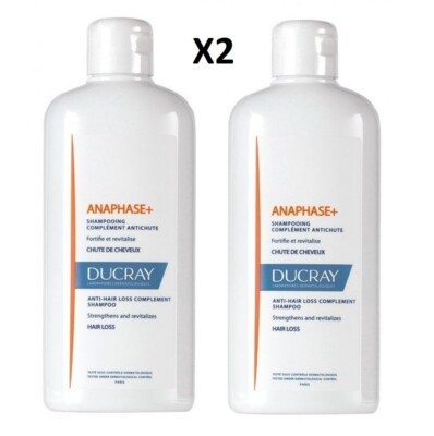 Set of 2 400ml Ducray Anaphase+ Hair Loss Shampoo 400ml / 13.5oz EXP  03/2026