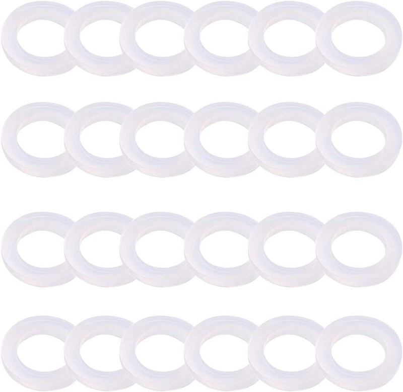 24pack Leak Preventing Silicone Gaskets Shower Hose Washers For Standard 3/4 Inc
