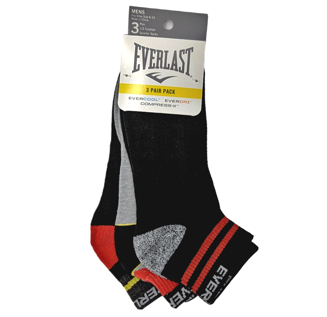 Cushioned Arch Support Athletic Socks 3-pair