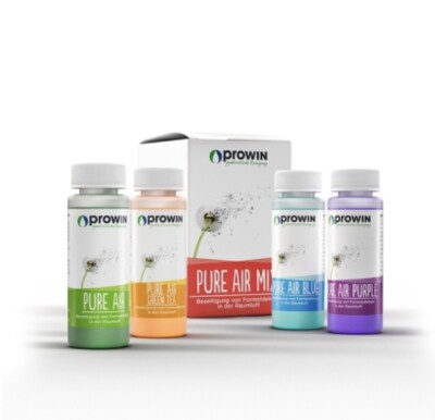 proWIN PURE AIR MIX Neu 4 x 100 ml je 1 x PURE AIR, GREEN TEA, BLUE und PURPLE
