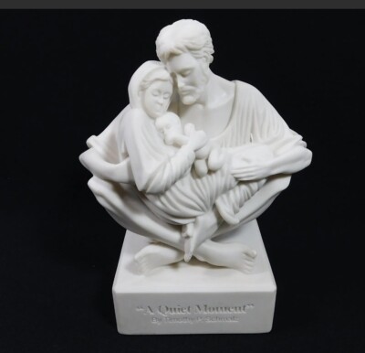 A Quiet Moment by Timothy P. Schmalz White Stone Sculpture, not used but no box