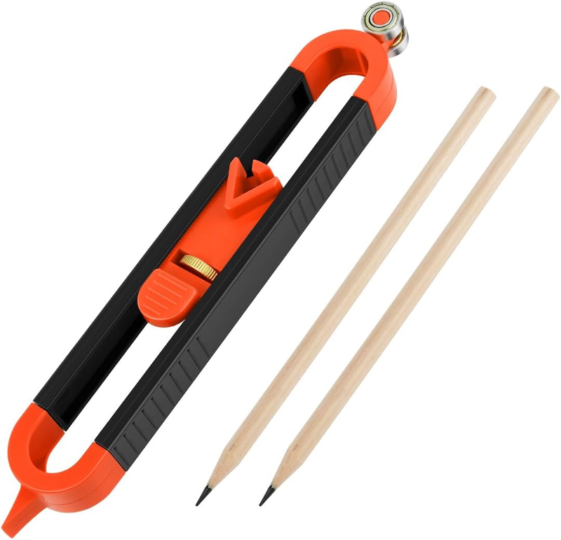 1 Pack Precise Contour Scribe Tool with 2 Pencil, Upgrade Contour Measuring Tool