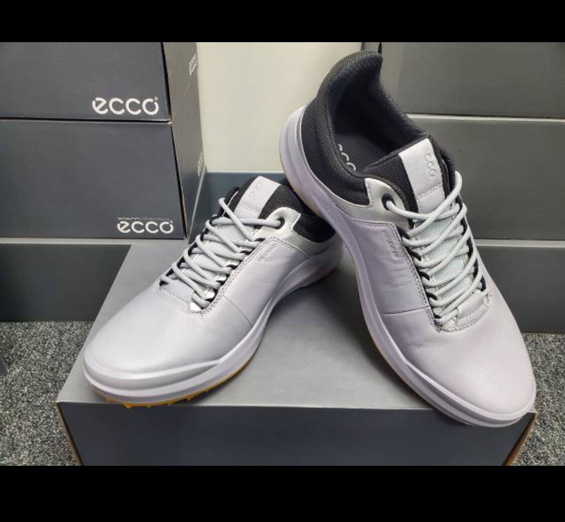 ゴルフシューズ　ECCO COREホワイトシルバー 24.5センチ　100804 ゴルフシューズ ECCO COREホワイトシルバー 24.5センチ 100804