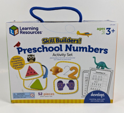 Learning Resources Skill Builders! Preschool Numbers Activity Set 52 Pcs Ages 3+