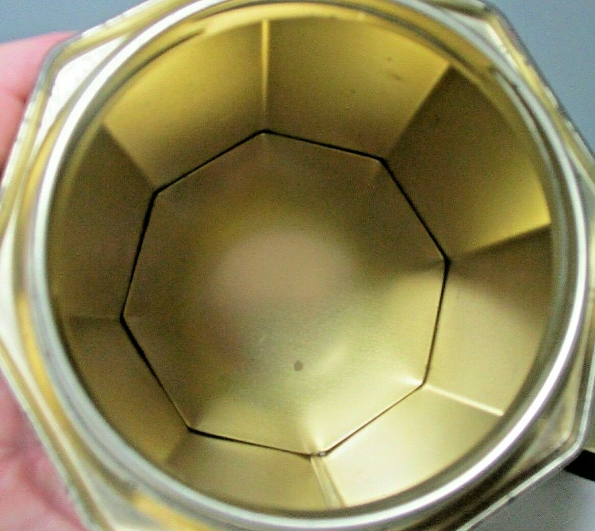 Vintage 8-Sided Oriental Design TEA BISCUIT TIN/TEA TIN ~ Made in Great Britain