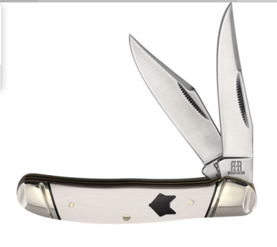ROUGH RYDER RIDER 6249 WHITE MICARTA COPPERHEAD FOX SHIELD KNIFE KNIVES 42545