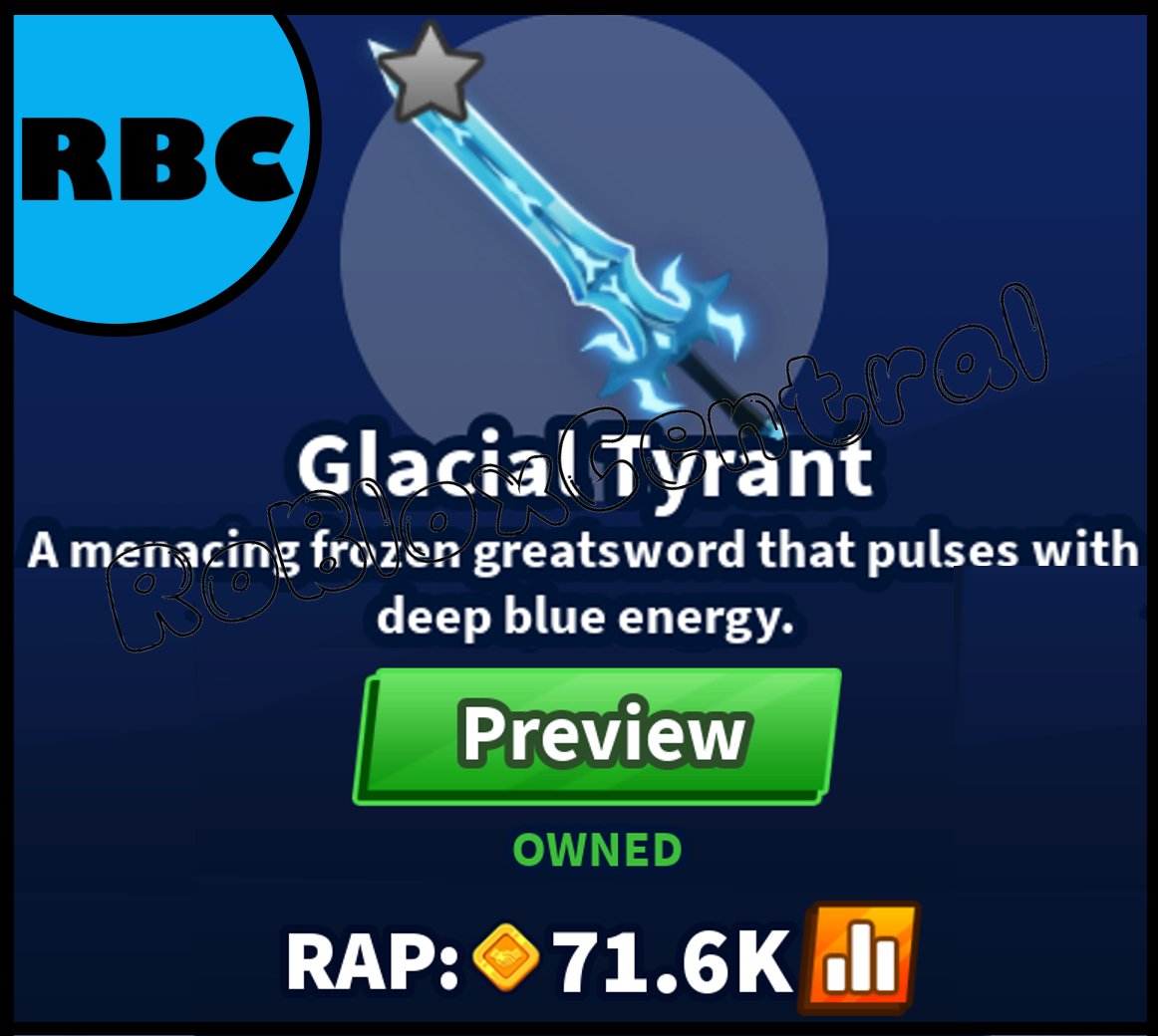 GLACIAL TYRANT - CHEAP BLADE BALL - BB SWORD