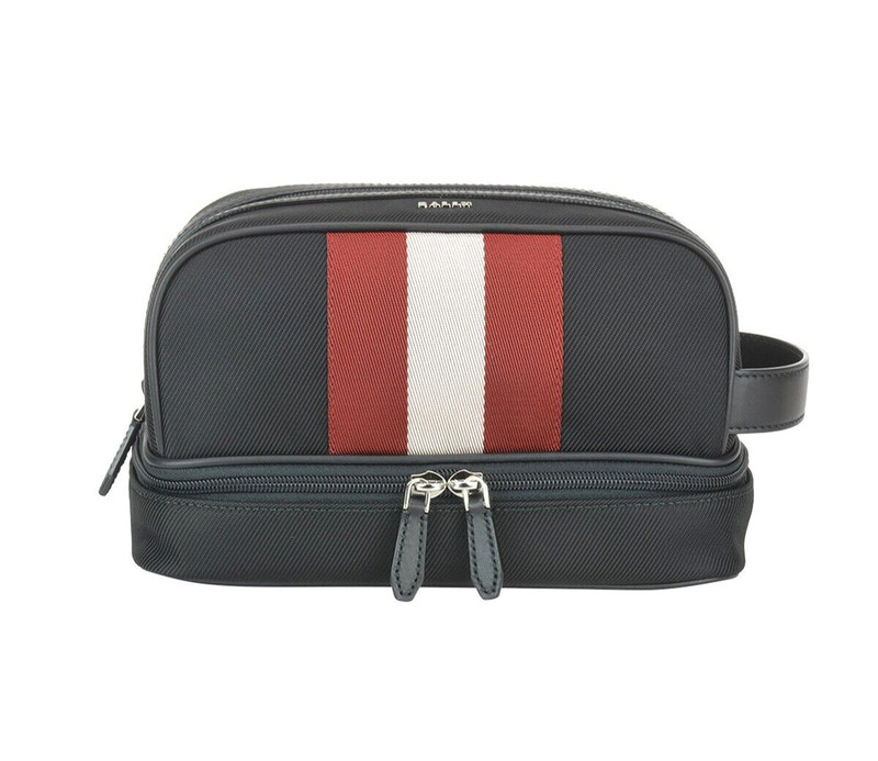 *New* Bally Brint Stripe Wash Bag