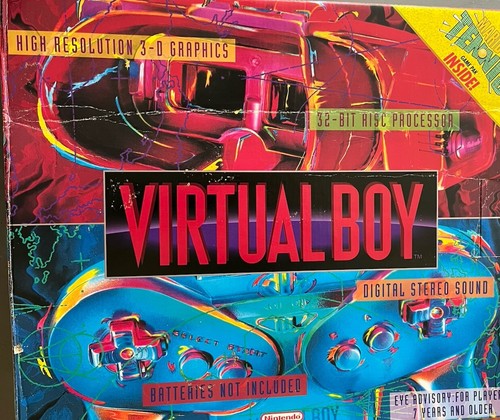 Nintendo Virtual Boy 箱、アイシェード付き Yahoo!オークション -「バーチャルボーイ アイシェード
