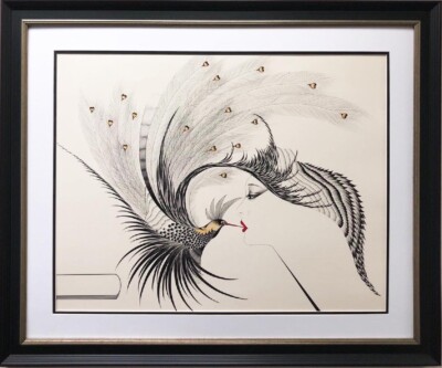 ［一点もの］絵画　日本画　キス　Kiss 一点もの］絵画 日本画 キス Kiss