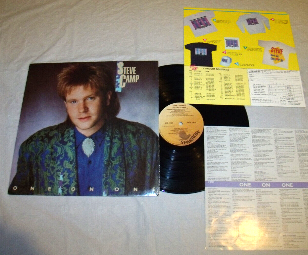 Steve Camp - One On One 1986 LP A:NM, B:EX Cover NM in