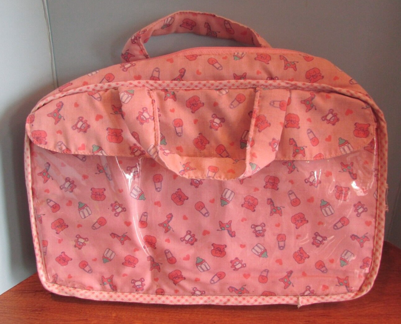vintage baby doll diaper bag berenguer/american bitty baby D pink
