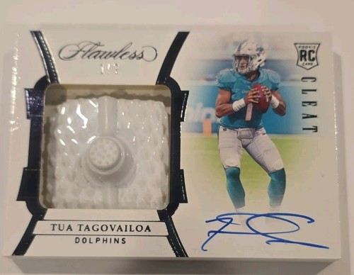 Nfl Flawless Tua Tagovailoa Rookie Cleat on card Auto #2
