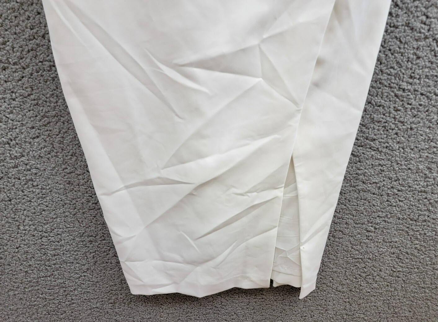 Liv Foster Embellished Twill Halter Midi Dress Women's 6 Ivory Back Zip Closure - Picture 4 of 18