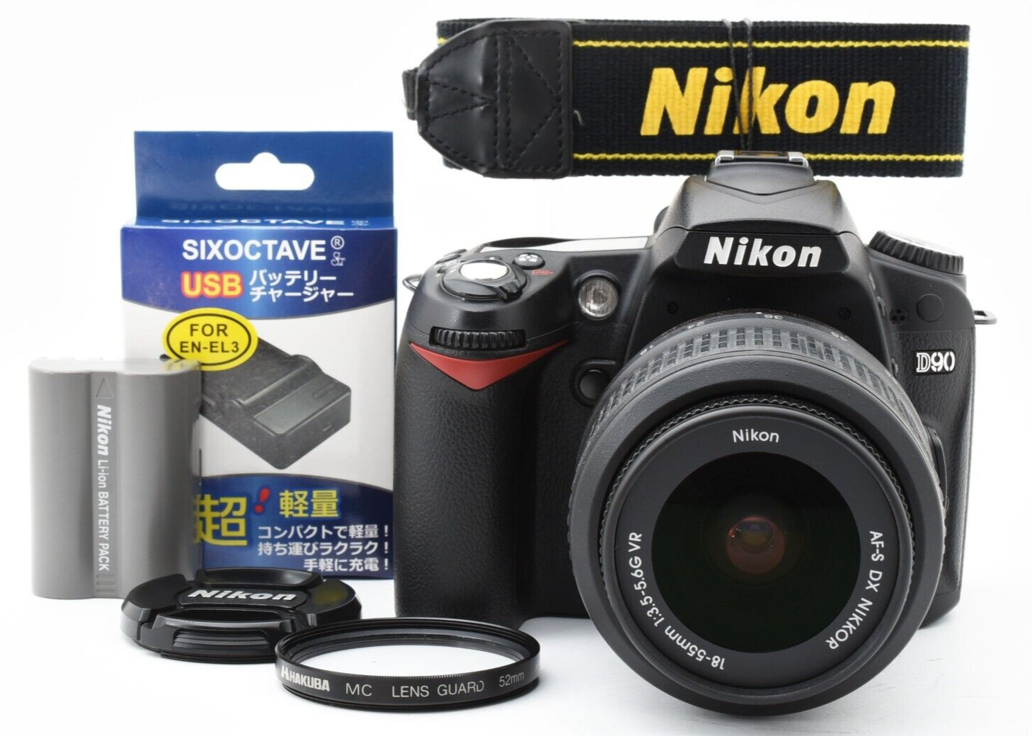 MINT w/Strap】 Nikon D90 12.3MP Digital SLR Camera AF-S 18 MINT w/Strap】 Nikon D90 12.3MP Digital SLR Camera AF-S 18