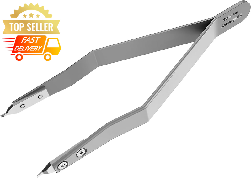 Spring Bar Tweezer Plier Tool for Watch Repair - Silver Watchmaker Tool 7825