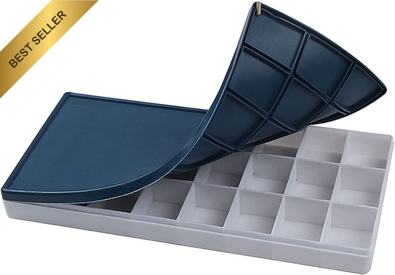 Airtight Paint Palette Box 24 Wells Airtight Stay Wet Palette for Watercolor, Go