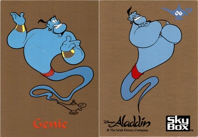 1993 Skybox Disney ALADDIN Trading Card #06 Genie