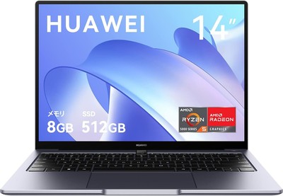 HUAWEI Laptop MateBook 14 2022 8GB RAM+512GB SSD 14in Ryzen5 5500U AMD Radeon