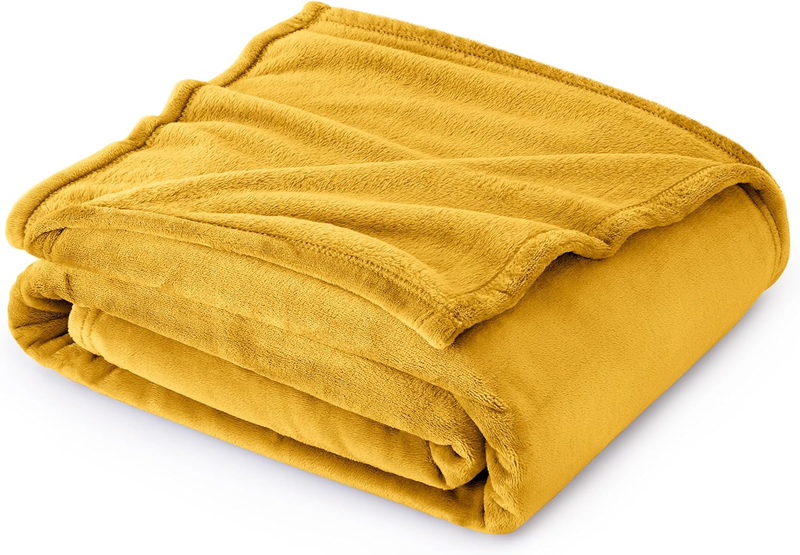 Throw Blanket - Gold Lightweight Blanket F