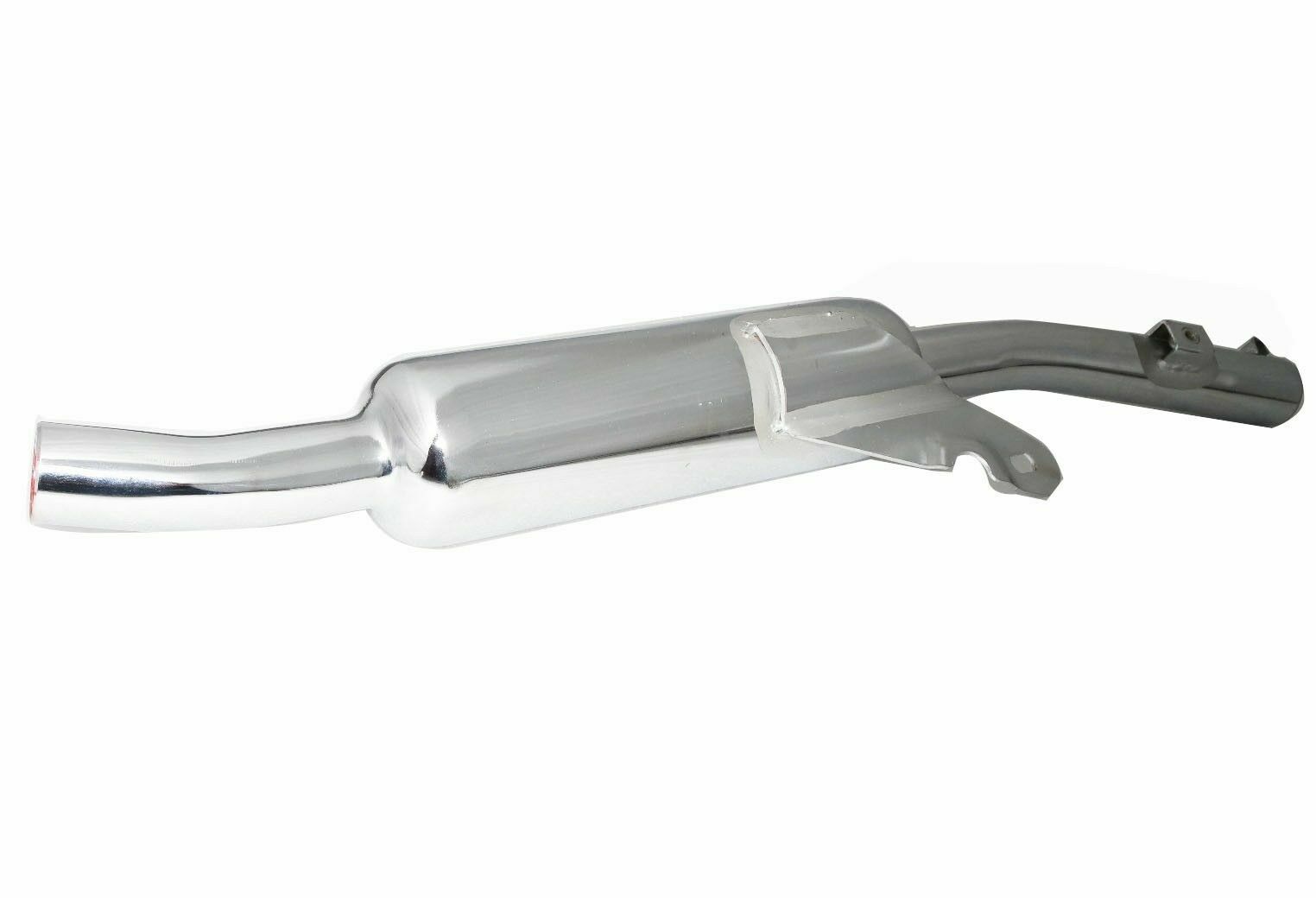 Fits Royal Enfield Classic 350 500cc Angular Upswept Exhaust Silencer Chrome  