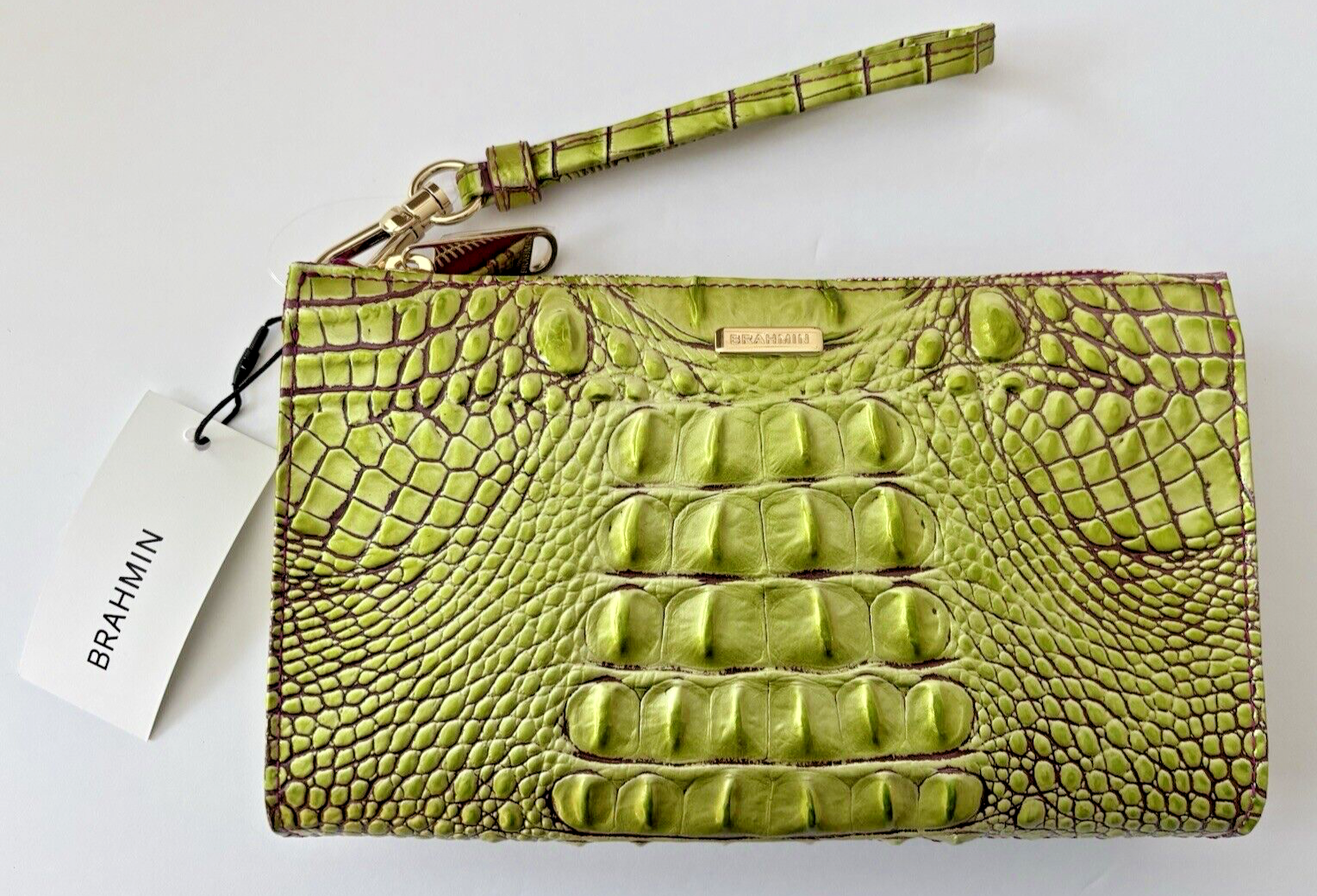 clutch wallet yellow brahmin wallet