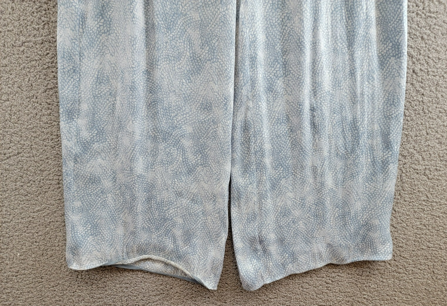 MICHAEL Michael Kors Petal Wide Leg Pants Women's L Chambray Zip Hook & Bar - Picture 4 of 16