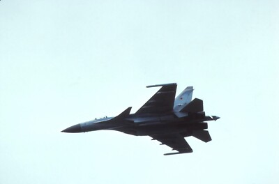 Original colour slide Su-35 Flanker '703' of Russian Air Force