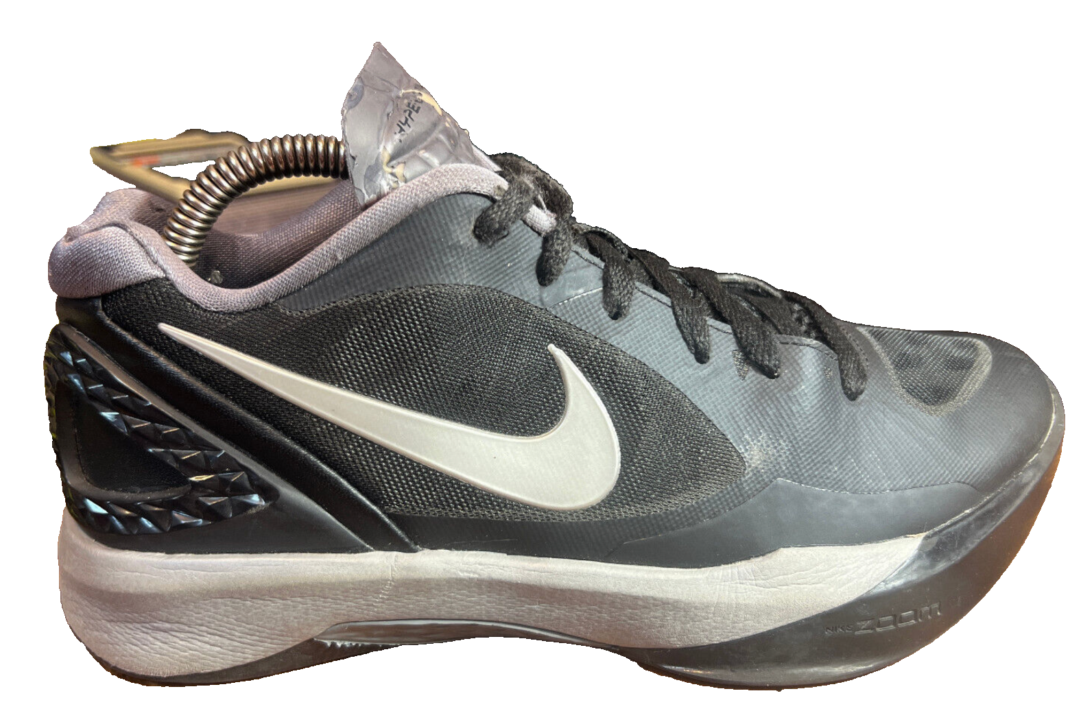 NIKE AIR MAX FLYWIRE 454140-100 Blk./White Athletic Running