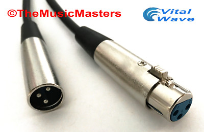 30ft XLR Microphone Audio Cable M-F Mic Extension Amp Powered Speaker Wire VWLTW