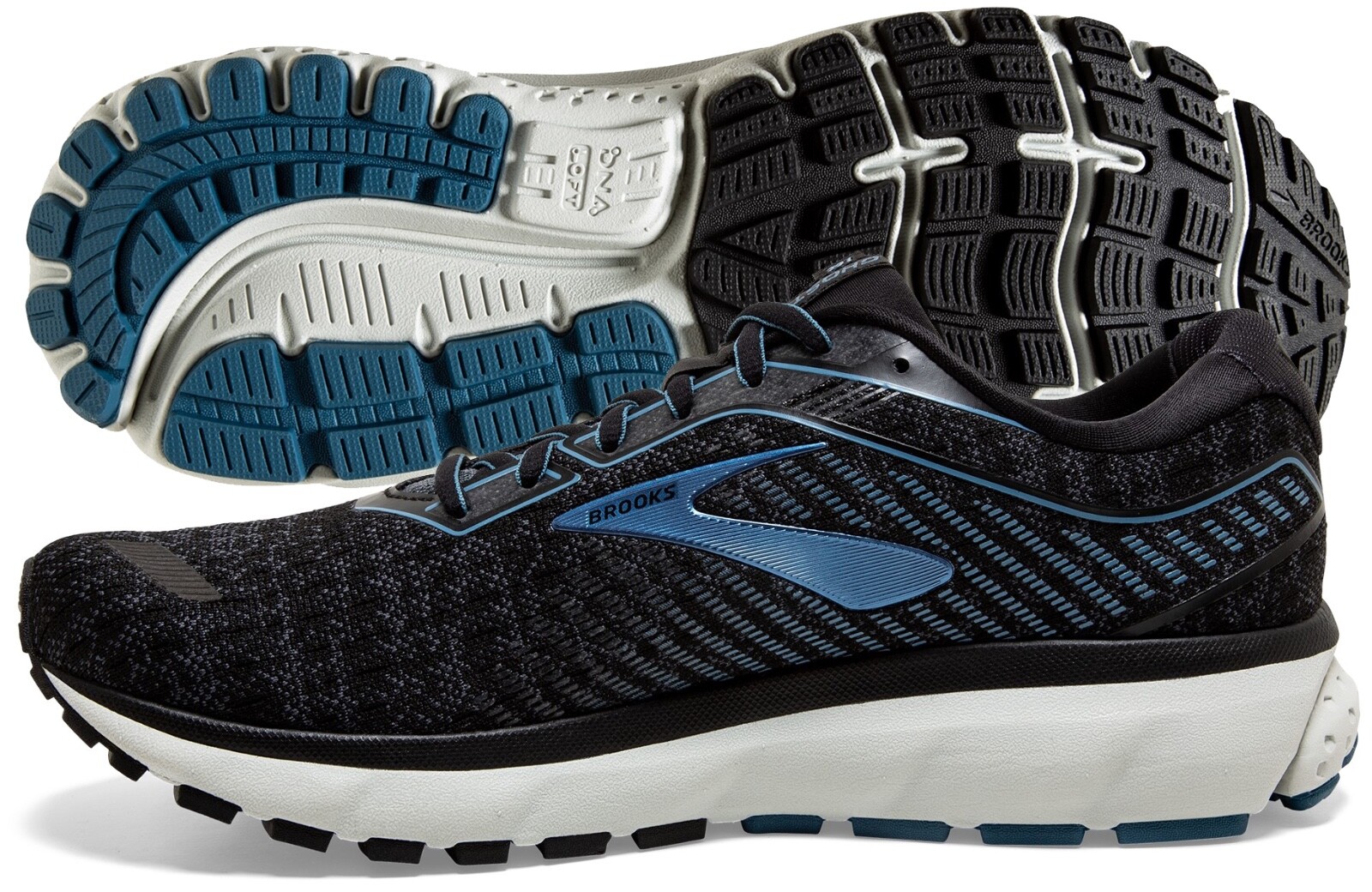 Brooks Ghost 12 Mens Shoe Black/Grey 