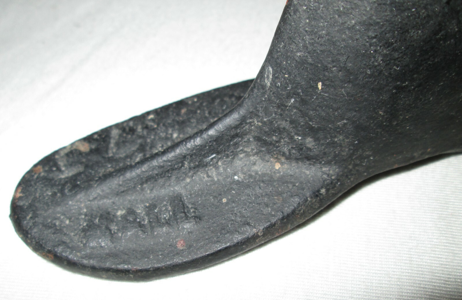 2 old primitive iron? children's child sized cobblers shoe last lasts Malleable