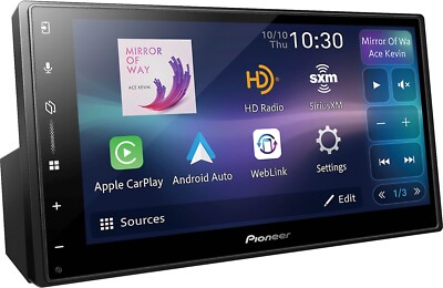 Pioneer DMH-2000NEX 1 DIN Car Receiver Bluetooth 5.3 CarPlay Android Auto USB