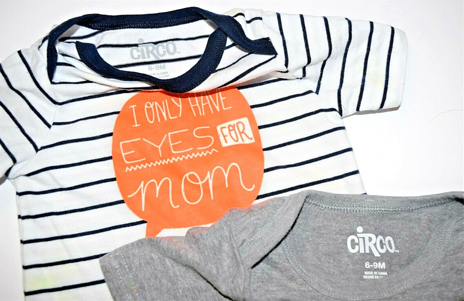 Infant Boys Size 6-9 MO Circo One Piece Body Suit Cheeky Eyes for Mom # Favorite