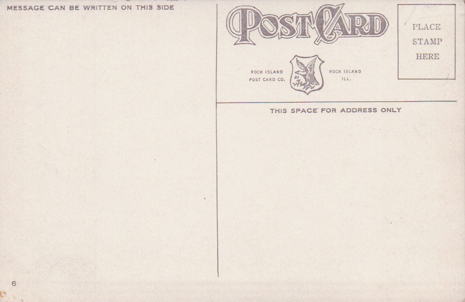 Unused Mississippi River View COLUMBIA Vintage Postcard