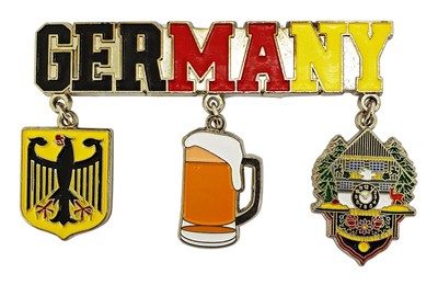 Germany Deutschland Magnet Charms BRD Metall Kühlschrankmagnet Mitbringsel Deko