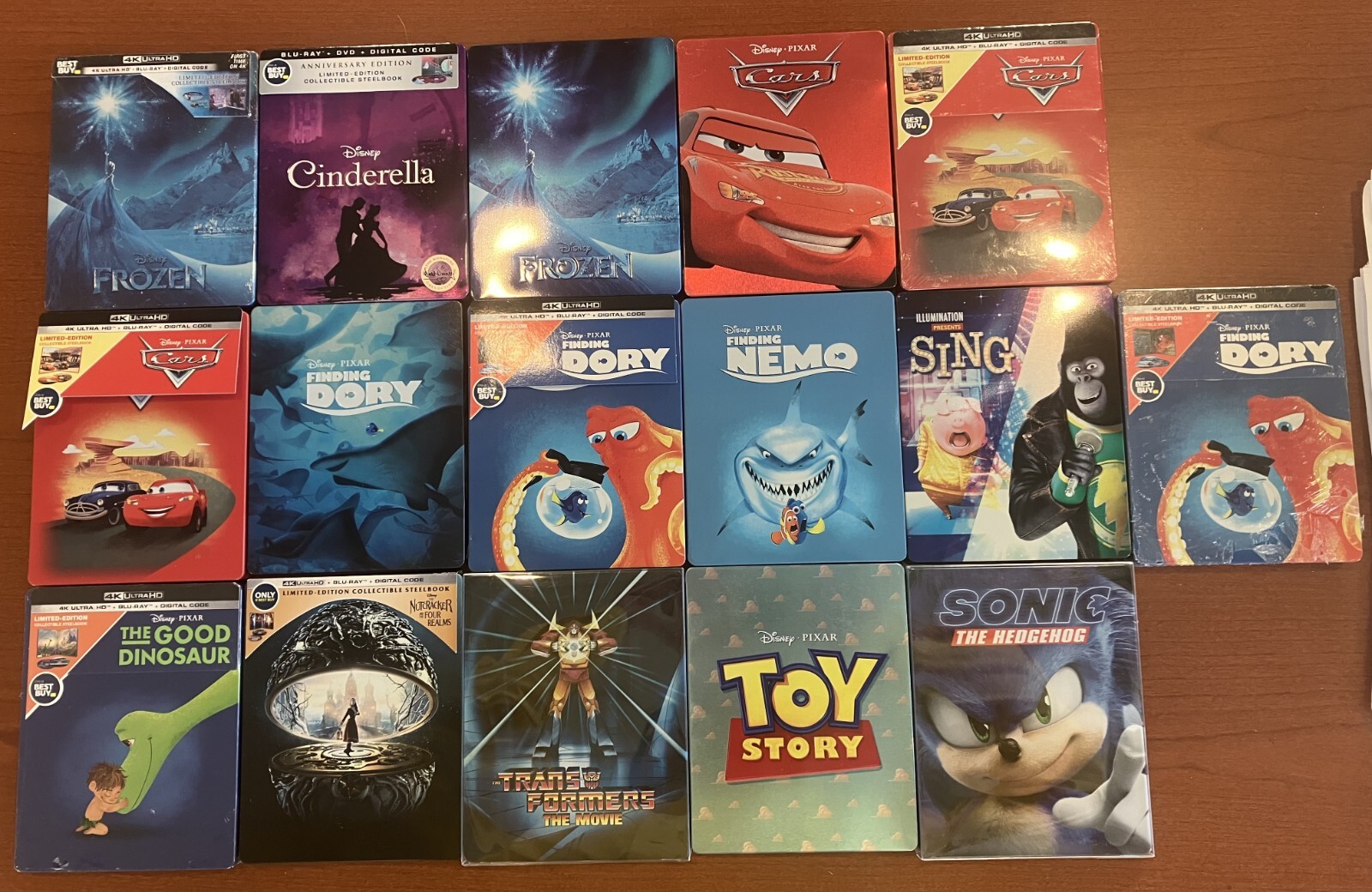 Disney Steelbook Lot: Blu-ray, 4k, DVD Great Lot, some new