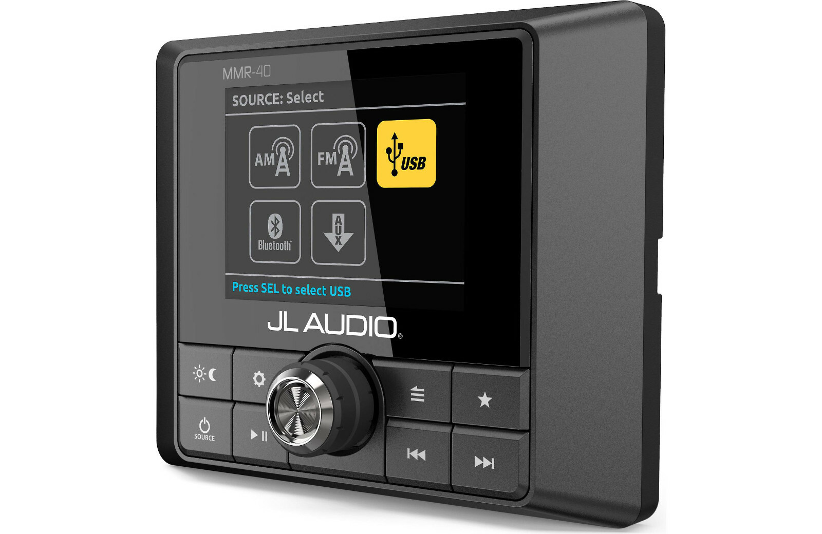 JL Audio MMR-40 Wired marine NMEA 2000 remote for JL MediaMaster receivers