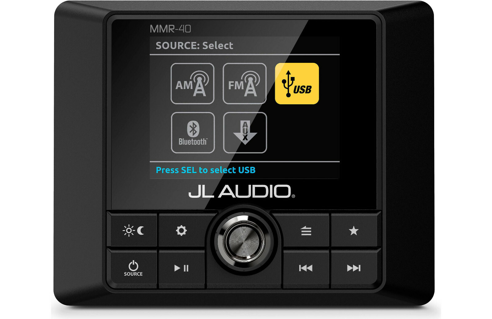 JL Audio MMR-40 Wired marine NMEA 2000 remote for JL MediaMaster receivers