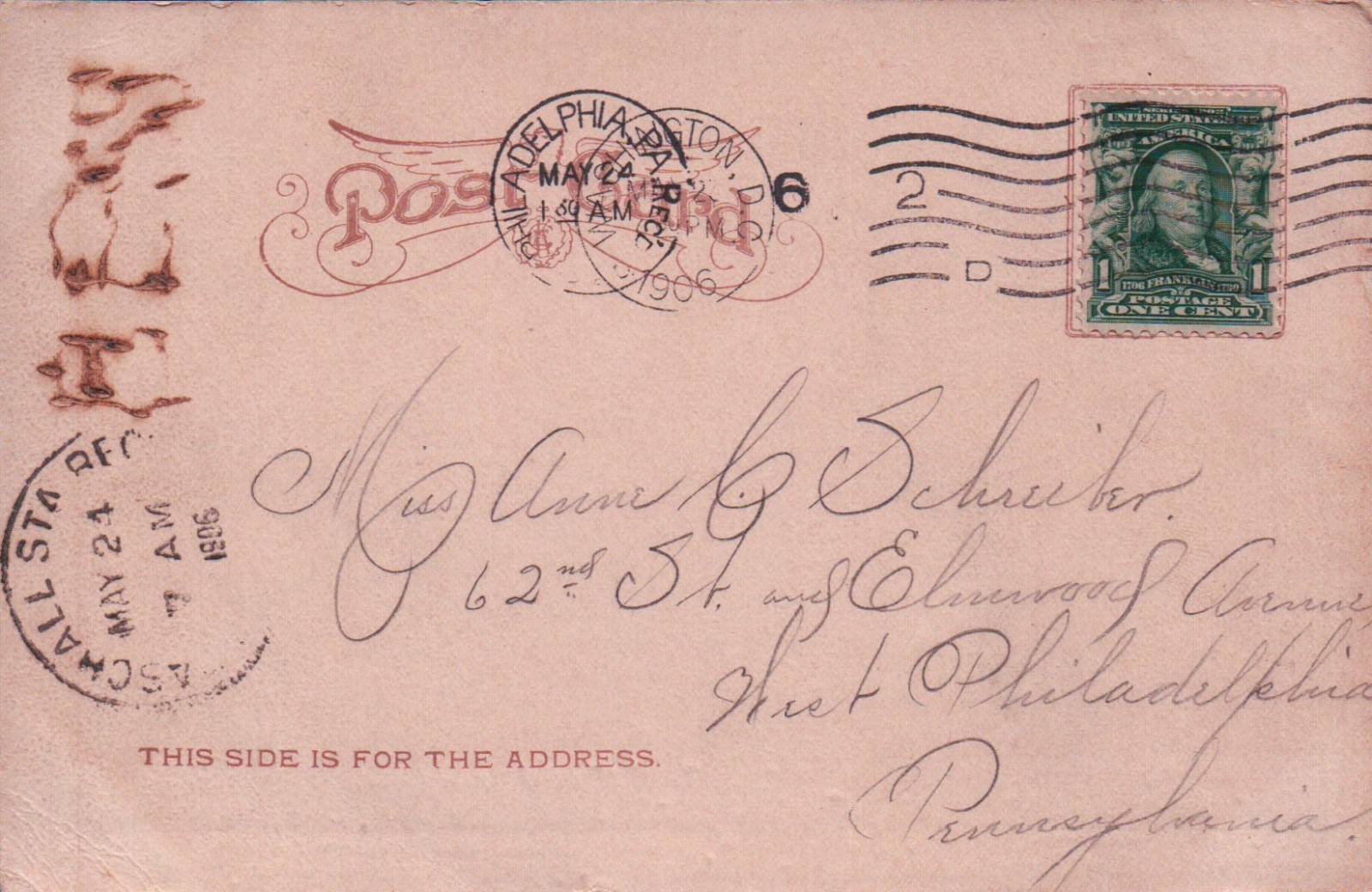 1906 UDB 5th Regiment Armory, Baltimore, MD Vintage Postcard