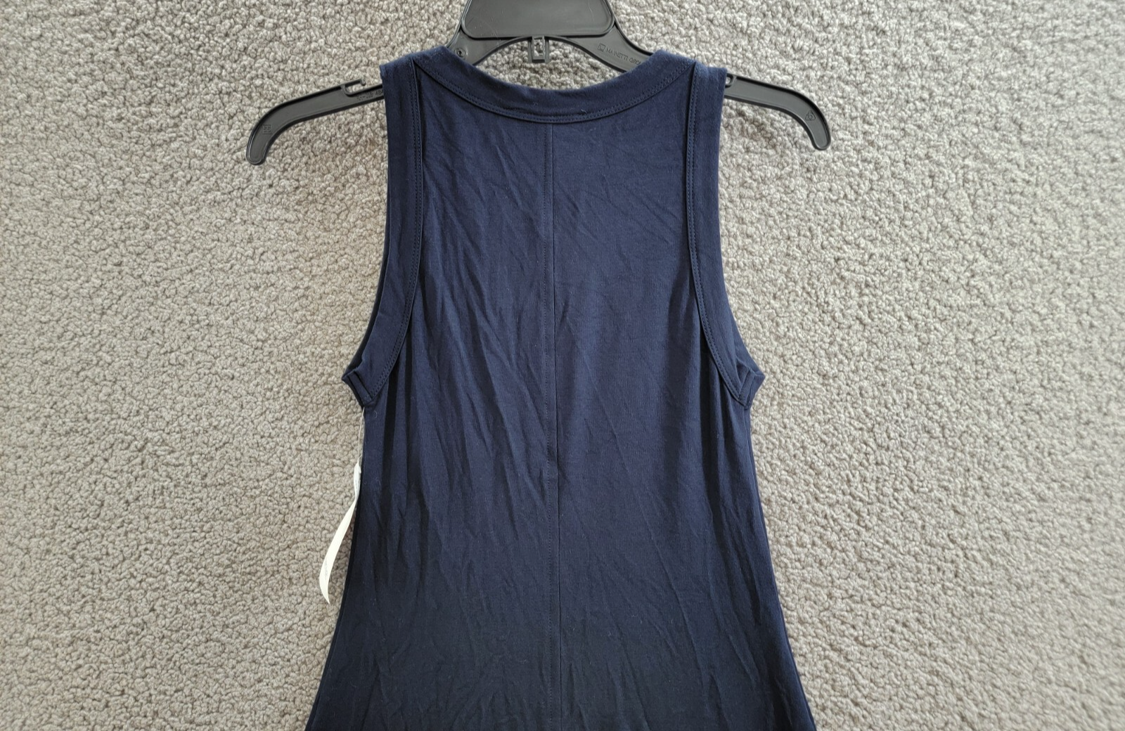 Karen Kane Fringe Hemline Dress Women's XS Navy Round Neck Pullover Style - Picture 10 of 15