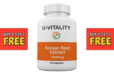 Buy 2 get 1 FREE Best Naturals Konjac Glucomann extract 2000mg