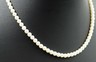 Pearl Strand Necklace Sterling Silver & Marcsasite Clasp Strung Knotted on Silk-1.JPG